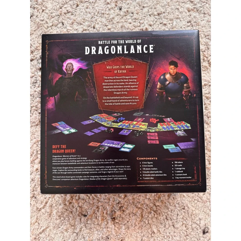 Dragonlance Warriors of Krynn Dungeons Dragons‎ Board Game New - Picture 3 of 3